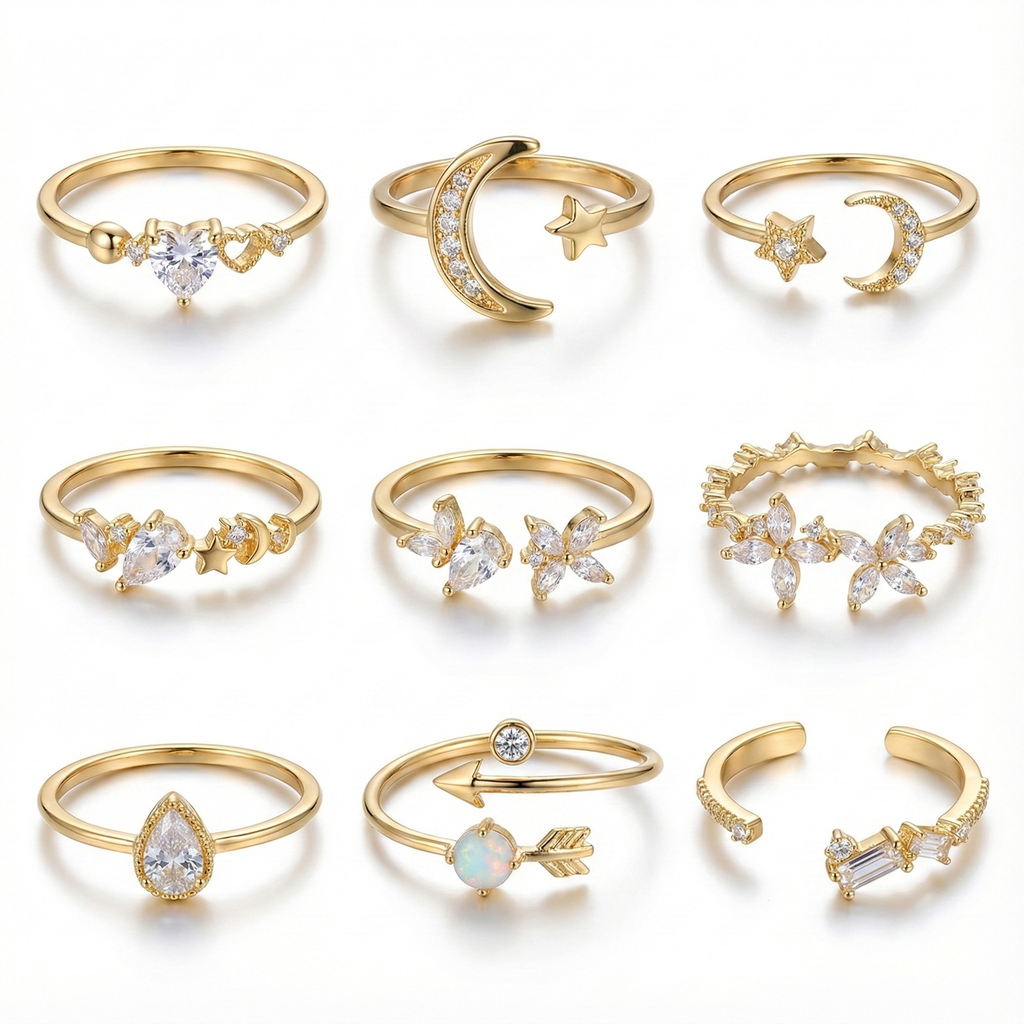 9 Sets of The Vines Rings Collections